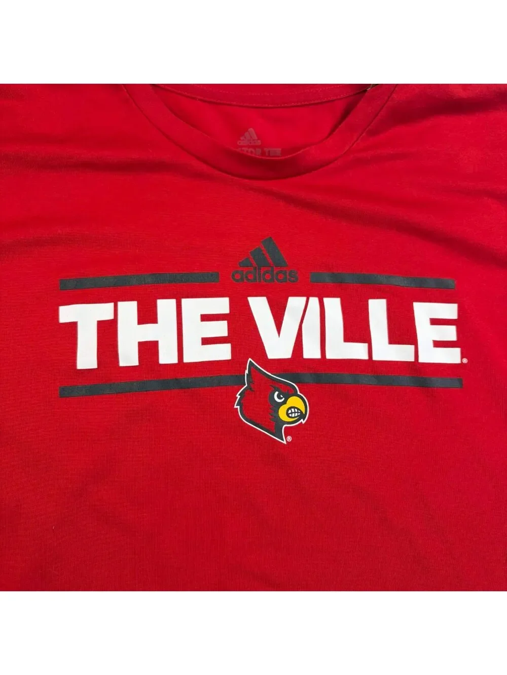 Adidas The Ville Red Louisville Cardinals T-Shirt Womens 2XL